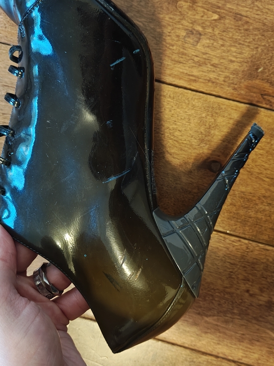 Burberry  Patent Lace-Up Heels - Picture 6 of 8